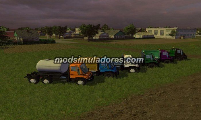 FS15 Mod Caminhao Unimog U400 WB Pack v 1.3 Multicolor