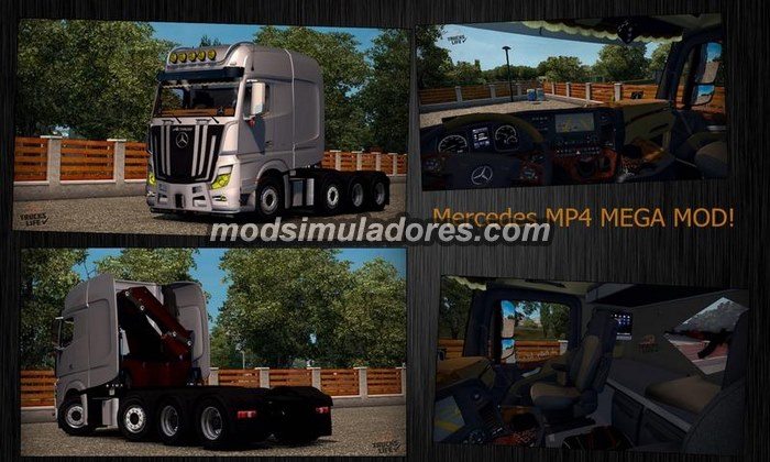 ETS2 Mod Caminhão Mercedes MP4 4163 SLT Para V.1.22.X width=