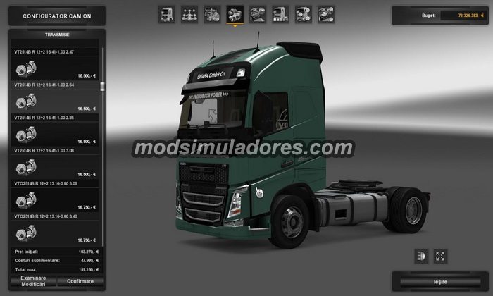 ETS2 Mod Caixa de Velocidades Para V.1.22.X