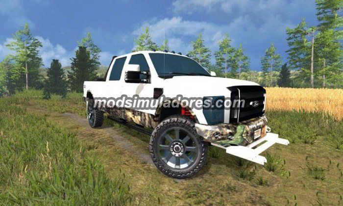 FS15 Mod Carro Ford F250 Camo v 2.0