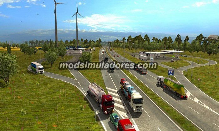 ETS2 Mod Densidade e Limites de Velocidade Tráfego V.1.5 Para V.1.22.X