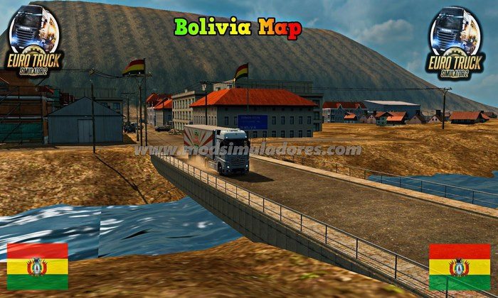 ETS2 Mod Mapa Bolívia V.3.3.2 Para V.1.22.X