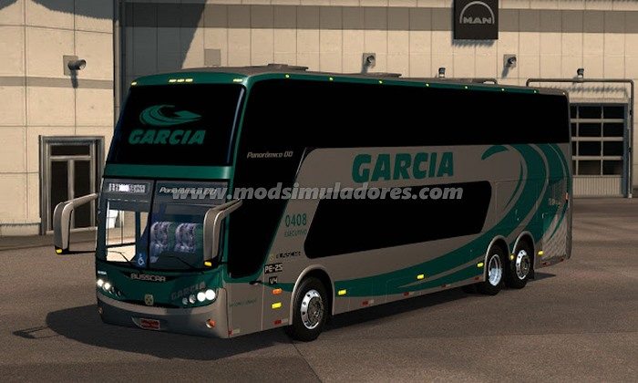 Onibus Busccar Panoramico DD 6X2 Para V.1.22.X - ETS2