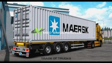 Reboque Container Maersk V.6.0 Para V.1.39.X - ETS2