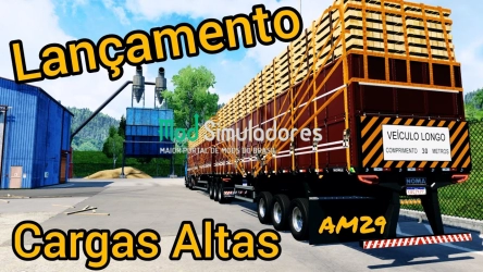 Reboque Bitrenzão Cargas Altas Noma (1.41) ETS2