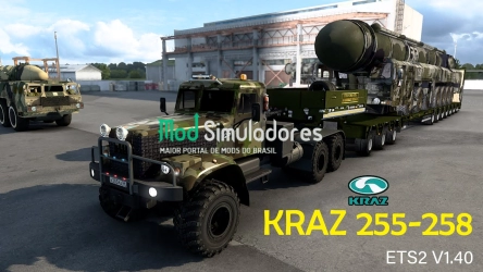 Caminhão KrAZ 255 e 258 com Interior v1.1 (1.41) ETS2