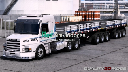 Caminhão New Scania Com Suspensão a Ar e Rebaixada Mods Ets2 1.43