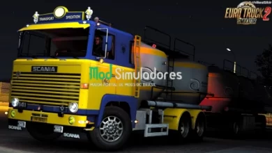 Caminhão Scania 1 Series e Reboque Tandem v2.2 (1.42) ETS2