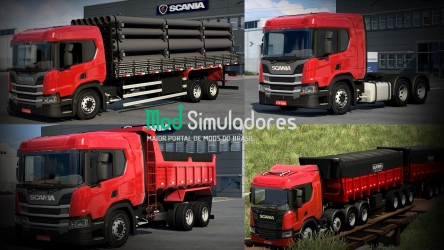 Scania P NTG e Acessórios BR (1.43.X) ETS2