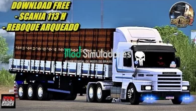 Caminhão Scania 113H e Reboque (1.43.X) ETS2