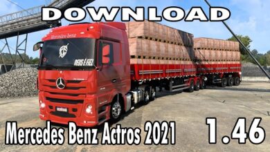 caminhão Mercedes Benz Actros Mods Ets2 1.46