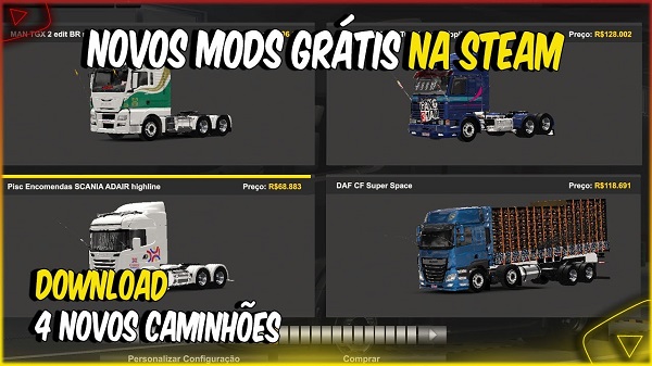 Pack de Caminhões Brasileiros Qualificados Mod Ets2 1.48 - Dalenha