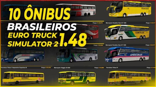 Mod Ônibus. Euro Truck Simulator 2 , Mod Bus